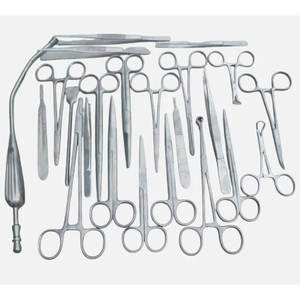 ชุด23-Pcs แหล่งจ่ายไฟแบบแมนนวลเครื่องมือผ่าตัดทั่วไปทางสัตวแพทย์ - Product Image 1