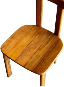 Chaises de jardin en teck vieilli de qualité, design moderne et minimaliste - Product Image 3