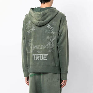 Sudaderas con Capucha de Invierno para Hombre, Diseño Personalizado, Patrón Sólido, 100% Algodón, Estampado Desgastado, MOLSON SPORTS, Bolsillo, Transpirable, Secado Rápido - Product Image 2
