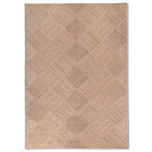 พรมลายเรขาคณิตจากเส้นใยป่านและปอกระเจาสีแดงและสีส้มแบบทอเรียบสำหรับใช้ในบ้าน-PDJT-765 - Product Image 1