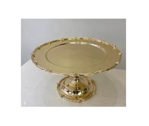 Haute demande avec un prix raisonnable fabriqué en Inde support de gâteau or mariage métal artisanat en Inde avec qualité d'exportation - Product Image 1