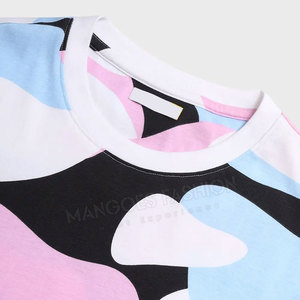 T-shirts imprimés surdimensionnés pour femmes, en coton mélangé doux et léger, coupe confortable, streetwear, fournisseur OEM, vente en gros, export - Product Image 5