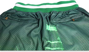 Mash pantalones cortos de gimnasio de malla de poliéster de alta calidad para hombre, estilo de lino informal clásico de verano, colores naturales, decoración de patrón sólido - Product Image 6
