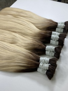 Cabello humano vietnamita crudo 100% para cabello a granel Ombre con estilos de ondas naturales Muchas texturas Longitudes Todos los colores disponibles Blanqueamiento - Product Image 2