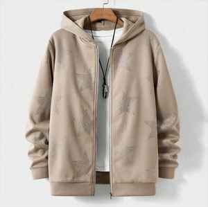 2024 High Quality 100% Cotton Oversized Rhinestone <b>Hoodies</b> Zipper <b>Hoodies</b> for <b>Men</b> - Product Image 6