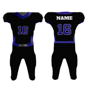 Uniforme de football en polyester personnalisé Tops de football américain Maillot de football américain pour hommes - Product Image 1