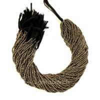 Perles rondes micro facettes en pyrite naturelle de 2mm pour la fabrication de bijoux Prix de gros Perles de pierres précieuses pyrite micro facettes brillantes 13"