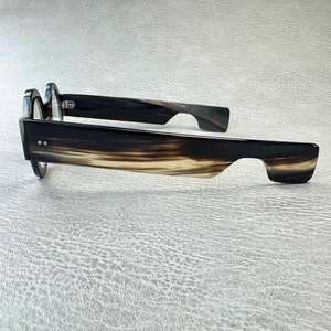 Lunettes en corne de buffle faites à la main pour hommes 100% Qualité supérieure Forme naturelle écologique - Product Image 4