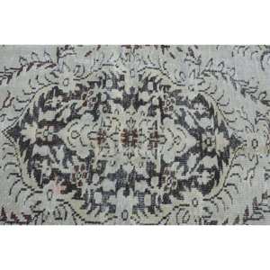 Classic Beige Brown 5.8 X 9.7ft Wool <b>Rug</b> Turkish Patchwork Design for Entryway Living Room <b>Bedroom</b> Latex Rectangular Hallway - Product Image 5