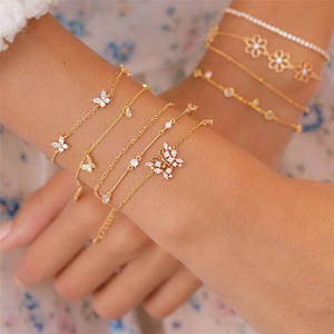 กำไลเซอร์คอนคริสตัล925สเตอร์ลิงประดับผีเสื้อสีเงิน10ชิ้นสำหรับงานปาร์ตี้และของขวัญ - Product Image 4