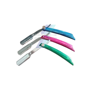 Cuchilla de afeitar profesional de corte recto para salón, mango de madera Premium, suministros de peluquero, precio de fábrica - Product Image 6