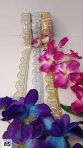 ผ้าลูกไม้ปักระดับพรีเมี่ยมพร้อมลูกปัด zari ปักเลื่อมเหมาะสำหรับงานรื่นเริงงานแต่งงานเสื้อผ้า - Product Image 4