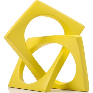 Sculpture en métal couleur or Art contemporain artisanal pour la maison, le bureau ou le jardin. - Product Image 6