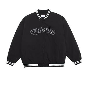 Blouson aviateur personnalisé en satin de baseball en coton pour hommes impression décorative motif fermeture éclair hiver veste chaude rembourrée haut - Product Image 2