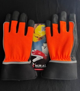 Gants de sécurité en cuir PU de haute qualité, 40 grammes, avec poignée pour le travail en hiver - Product Image 2