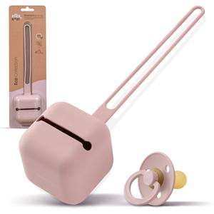 Soporte de Silicona Rosa Oscuro para Chupetes, para Bebés de 0 a 12 Meses - Product Image 1