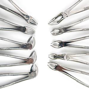 Vente en gros de pinces d'extraction dentaires manuelles de haute qualité, ensemble d'instruments chirurgicaux en acier inoxydable pour l'extraction des dents, CE - Product Image 3