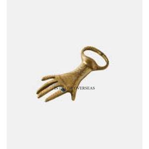 Abrebotellas de diseño de mano chapado en oro de alta calidad fundido de aluminio de calidad superior estándar Simple Hotel & Restaurant Barware - Product Image 2