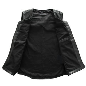 2023 hommes décontracté réversible en cuir véritable gilet respirant imperméable confortable léger été vêtements d'extérieur coupe-vent - Product Image 3