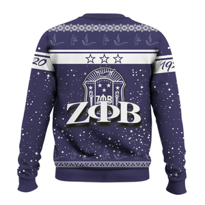 Sweat-shirt à col rond brodé bleu Zeta Phi Beta Sorority 1920, vêtements grecs pour femmes, service OEM personnalisé - Product Image 2