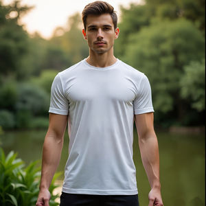 Gym Wear Running Tee Shirt Hommes Casual Lightweight Fit Crew Neck Bodybuilding T Shirts Men's - Product Image 6