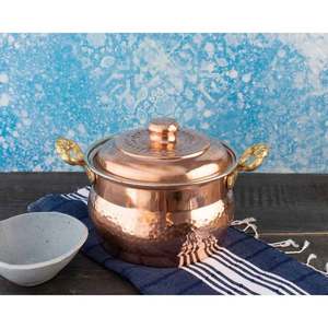 Nuevo aspecto con precio razonable plato de cobre hecho a mano minimalista seguro cobre puro exportador indio occidental con calidad superior - Product Image 1