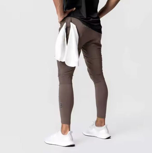 กางเกงผู้ชายใส่สบาย ผ้าฝ้าย 100% ยืดหยุ่น ทรงหลวม สไตล์ลำลอง น้ำหนักปานกลาง ซิปซ้าย ป้องกันรอยยับ รับสกรีนโลโก้ตามแบบ - Product Image 2