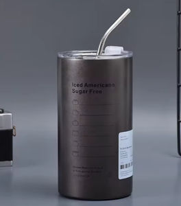 Classic <b>Stainless</b> <b>Steel</b> Eco-Friendly <b>Straw</b> Tumbler for Welcome Gifts - Product Image 1