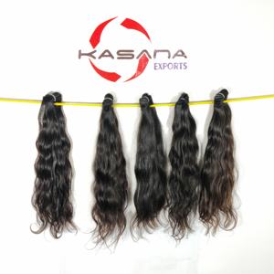 Indien vierge Remy non transformé cuticule alignée droite vague de corps couleur noire naturelle aucune extensions de cheveux humains traités - Product Image 3