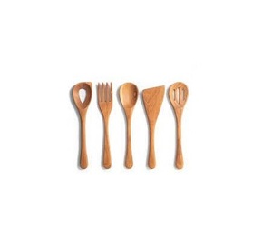 Wooden Salad Servers Spoon Fork Knife <b>Dinner</b> Flatware <b>Set</b> Cutlery Wholesale in High quality wood Latest Product high quality - Product Image 6
