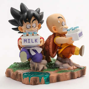 DBZ Son Goku & Krillin <b>Plastic</b> Figurines Japan <b>Animation</b> Source - Product Image 6