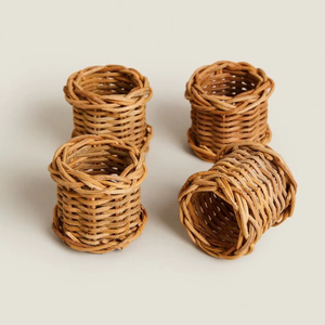 Porte-serviettes en rotin tissé à la main pour la vaisselle Fabriqué au Vietnam Matériau écologique pour la décoration de la maison et de la vaisselle Vente en gros - Product Image 1