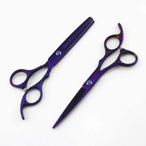 Top Qualité Barber Amincissement Ciseaux Kit Nevi Bleu Couleur Enduit Belle Barber Kits Barber Ciseaux Ensemble - Product Image 2