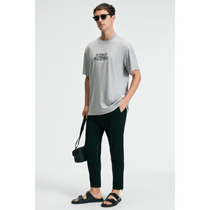 GRIMELANGE FEAST เสื้อยืดคอกลมแขนสั้นพิมพ์ลายผ้าฝ้าย 100% สำหรับผู้ชาย - Product Image 4
