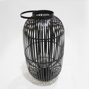 เชิงเทียนไม้ไผ่สไตล์เวียดนามโคมไฟทำมือที่สวยงามการออกแบบที่ยั่งยืนสำหรับการตกแต่งบ้านที่ทันสมัยร้านอาหาร - Product Image 6