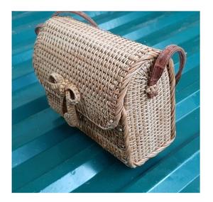 กระเป๋าหวายสี่เหลี่ยมคุณภาพดีหวายทรงกลมแฟชั่นสตรีตกแต่งบ้านและสวนผลิตในเวียดนาม - Product Image 5