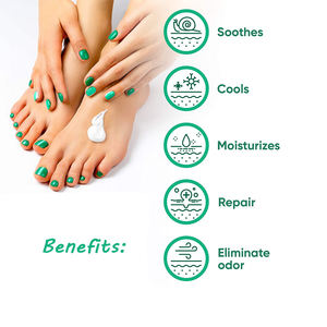 畅销足部护理软化滋养化解真菌薰衣草足部乳液凝胶天然成分成人足浴泥 - Product Image 3