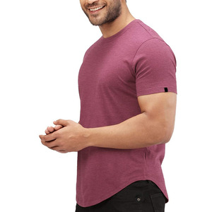 เสื้อยืดผู้ชายผ้าฝ้าย95% 5% อีลาสเทนชุดกีฬาสำหรับฟิตเนสยิมกำหนดโลโก้ส่วนตัวได้เอง - Product Image 2