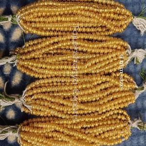 Cuentas Redondas de Vidrio Doradas y Chapadas en Oro para la Elaboración de Joyas, Bordado, Diseño Artesanal, Accesorios con Cuentas, Adornos Decorativos, Proyectos de Bricolaje - Product Image 3