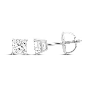 Certified Round Cut Diamond Solitaire <b>Stud</b> <b>Earrings</b> 0.75 Ct Lab Grown Diamond In 14K Solid Gold Wedding Engagement Party Wear - Product Image 2