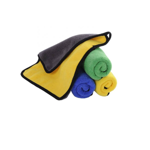 Serviette de nettoyage de voiture en microfibre de haute qualité multicolore à séchage rapide en coton prix de gros d'usine disponible à la vente - Product Image 2