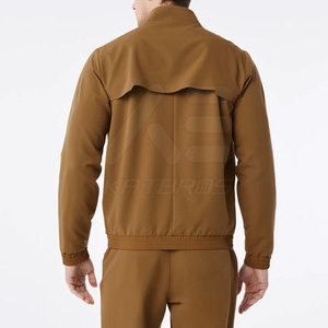 Blouson de travail pour homme respirant, couleur unie, fermeture éclair intégrale, en Spandex/Polyester, haute qualité, à prix avantageux et très vendu - Product Image 3