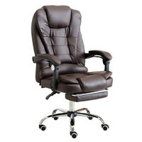 Fauteuil de bureau exécutif ergonomique en maille inclinable et pivotant avec repose-pieds massant pour manager, idéal pour la salle d'étude ou le bureau informatique - Vente en gros