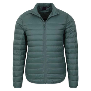Chaqueta Acolchada Ligera de Plumón para Hombre, con Cuello Alto, Logotipo Frontal Personalizado y Acolchado, Ideal para Invierno - Product Image 1