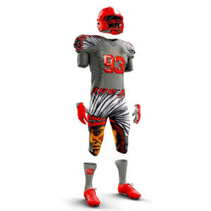 Ropa de equipo de fútbol americano Premium, camisetas de diseño personalizado, característica transpirable de manga corta, fabricante de proveedores a granel al por mayor - Product Image 4