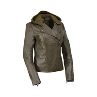 Damenmode PU Lederjacken Mantel Anzug Langarm Lady Damen Kleidung Jacke