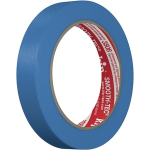 KIP-<b>PU</b> 12 Smooth Blue Crepe Tape 3508 SMOOTH-TEC 50 m Length 18 mm Width for Office Use - Product Image 1