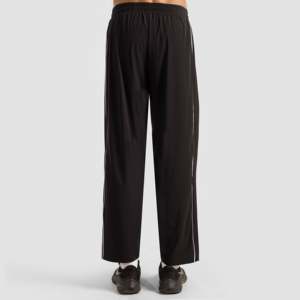 Erecto Stride Casual <b>Work</b> Wear Trousers <b>Black</b> Elastic High Waist with Zipper Decorations Sizes XL to 6XL Woven <b>Pants</b> Lightweight - Product Image 3
