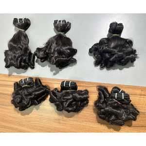 Qualité Grade Naturel Extension de Cheveux Humains Prix de Gros Kinky Curly Hair Bundle Acheter auprès de Fabricant Indien - Product Image 2