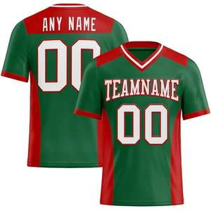 Maillot de Football américain haute Performance tissu à séchage rapide couture Durable vêtements de sport confortables pour l'entraînement des jeux grande taille - Product Image 1